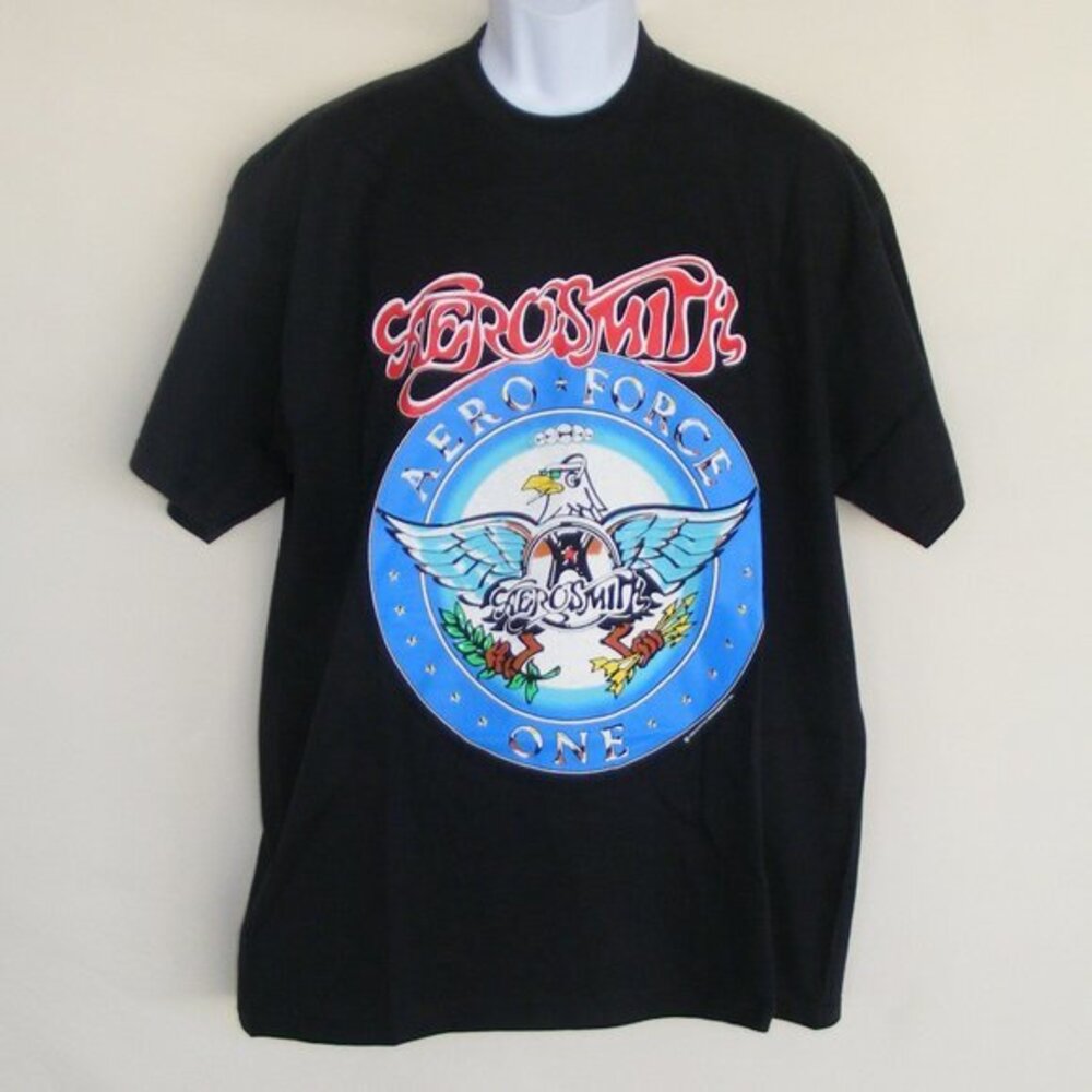 AEROSMITH Aero force One Tee, XL Logo/Crested 1993